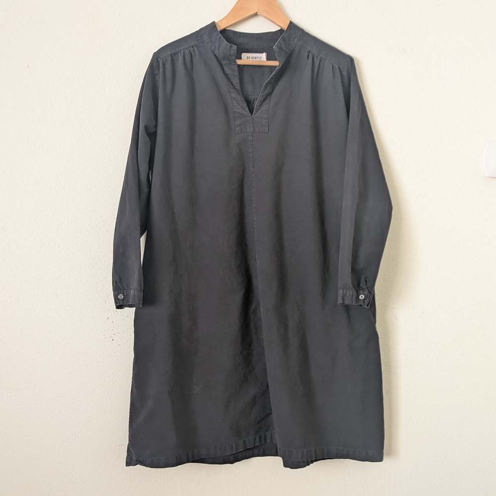 Go Gently Nation Women's Black Organic Cotton Dress, Size M